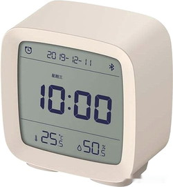 Термогигрометр Cleargrass Bluetooth Thermometer Alarm Clock White CGD1 (янтарный белый) - фото