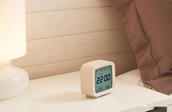 Термогигрометр Cleargrass Bluetooth Thermometer Alarm Clock White CGD1 (янтарный белый) - фото2
