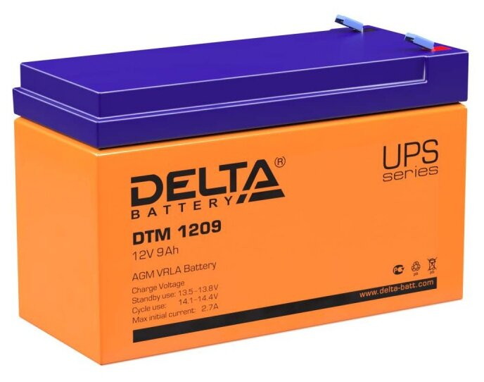 Аккумулятор для ИБП DELTA DTM 1209 (12В/9 А·ч)