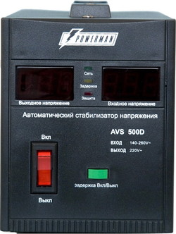 Стабилизатор Powerman AVS 500D Black - фото