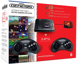 Игровая приставка Retro Genesis HD Ultra (2 геймпада, 225 игр) - фото