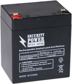 Аккумулятор для ИБП Security Power SP 12-5 F1 (12В/5 А·ч) - фото