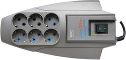 Сетевой фильтр ZIS Pilot XPro 6 розеток, 1.8 м, серебристый - фото2
